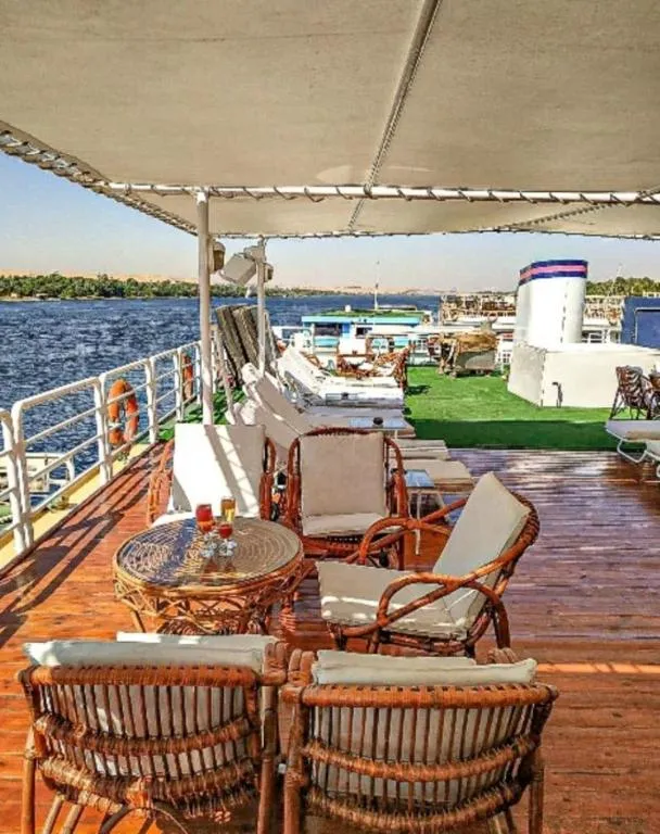 Sun deck of the MS King Tut I Nile Cruise Nile cruise